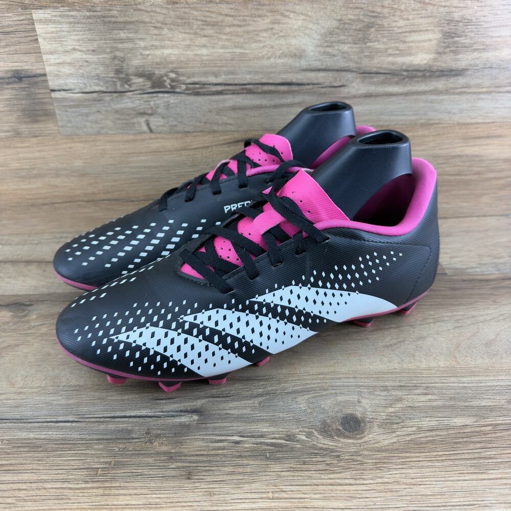 Adidas Size 7.5 Soccer Predator Accuracy.4 FG Blk/Team Shock Pink GW4604